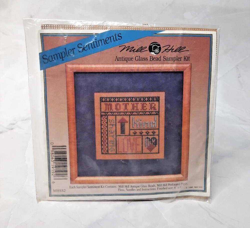 Vintage Mill Hill Antique Glass Bead Sampler Kit MHSS2 Mother 6x6